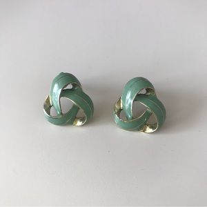 3 for 15$ | Aqua & gold earrings